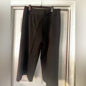 Sophisticated Black Cropped wide leg Pants